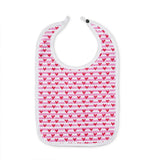 Sailor Hearts Round Baby Bib
