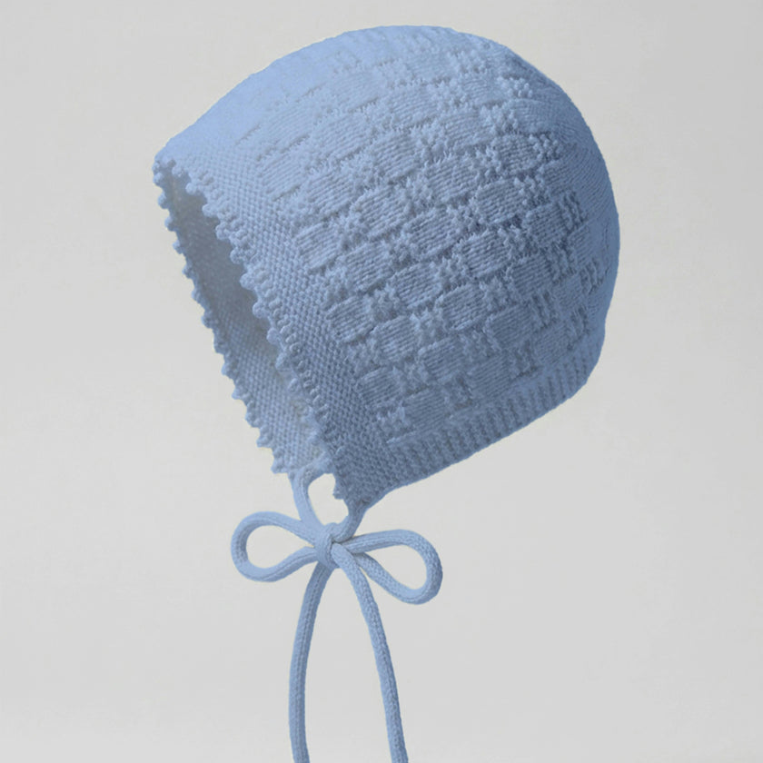 The Aspen Cashmere Baby Bonnet | Sky