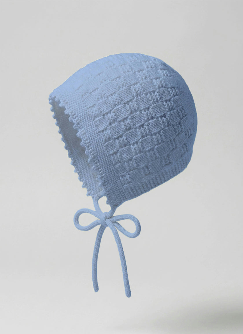 The Aspen Cashmere Baby Bonnet | Sky