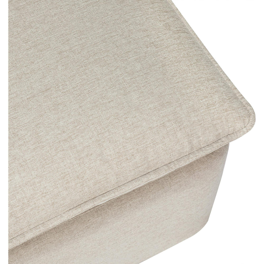 Cali Eco-Performance Fabric Storage Ottoman With USB Port