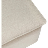 Cali Eco-Performance Fabric Storage Ottoman With USB Port
