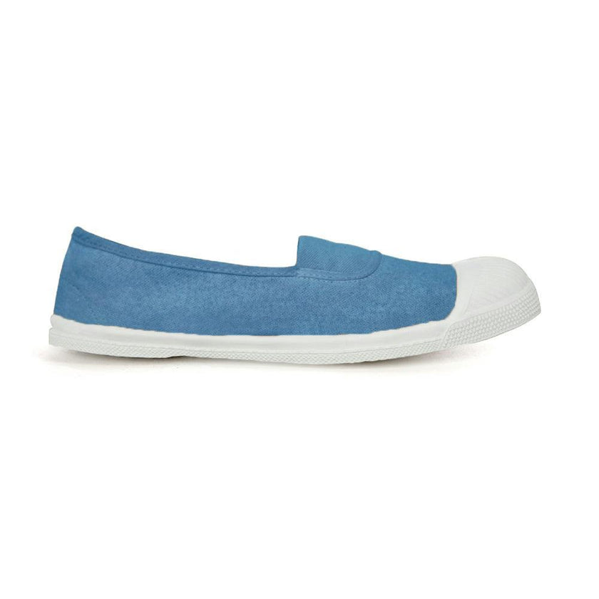 BENSIMON Womens -  Elastic Tennis Shoes - Denim
