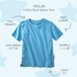 TAYLOR 5-Pack Toddler Short Sleeve T-Shirts