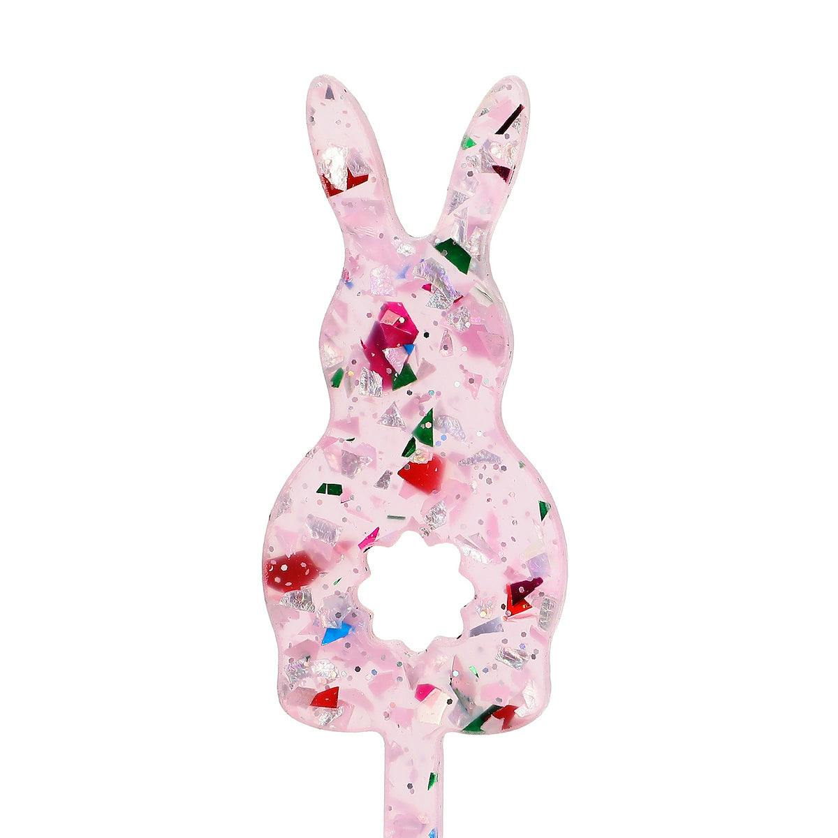 Confetti Bunny Drink Stirrers