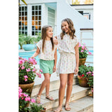 Josie Dress White Floral Block Print
