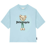Baby Blue Teddy Bear Logo T-Shirt