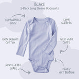 BLAKE 5-Pack Long Sleeve Bodysuit