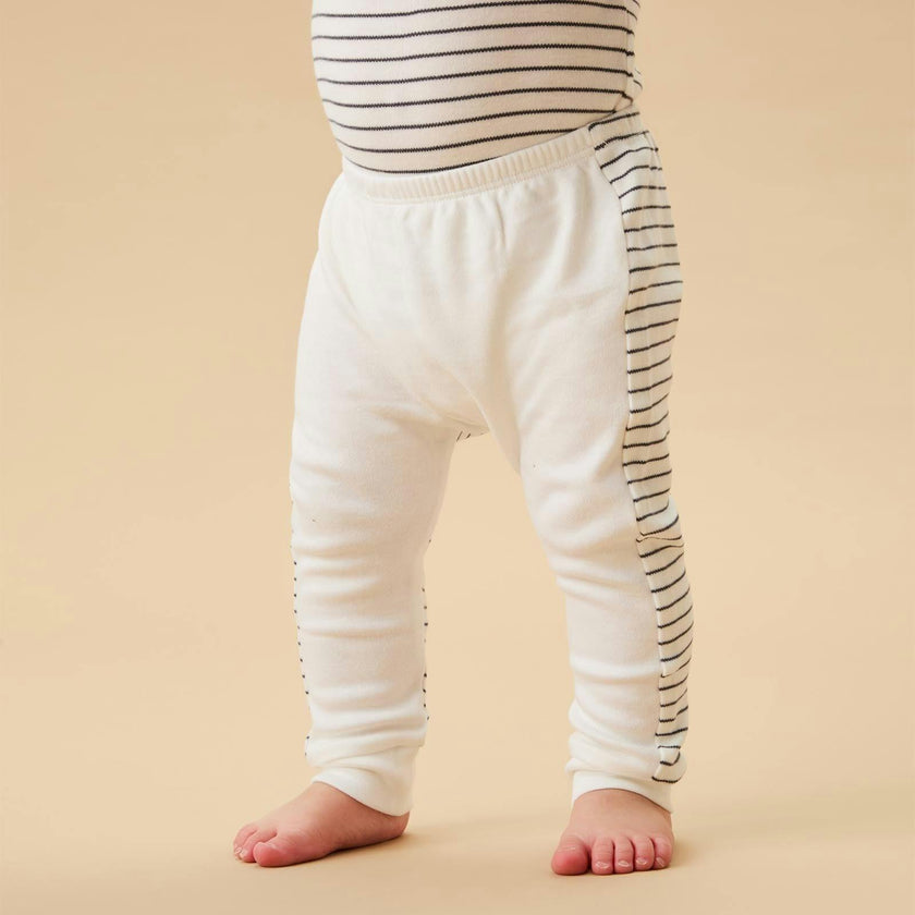 Everyday Joggers - Grey Stripe & White