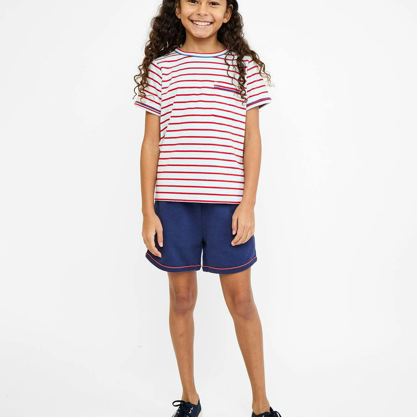 Willie T-Shirt, Paprika Stripe