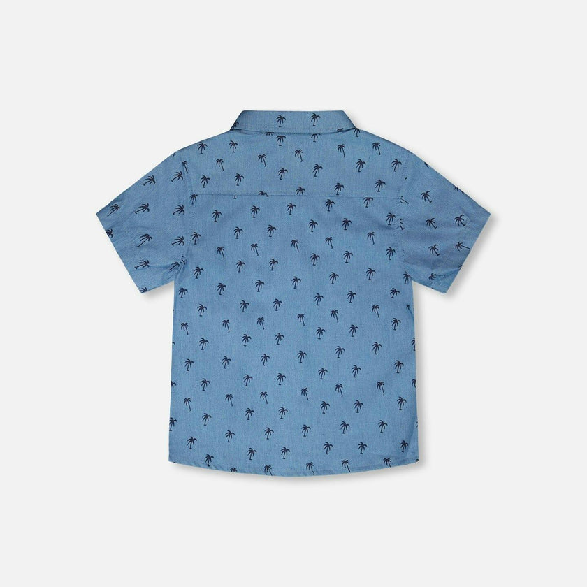 Short Sleeve Chambray Shirt