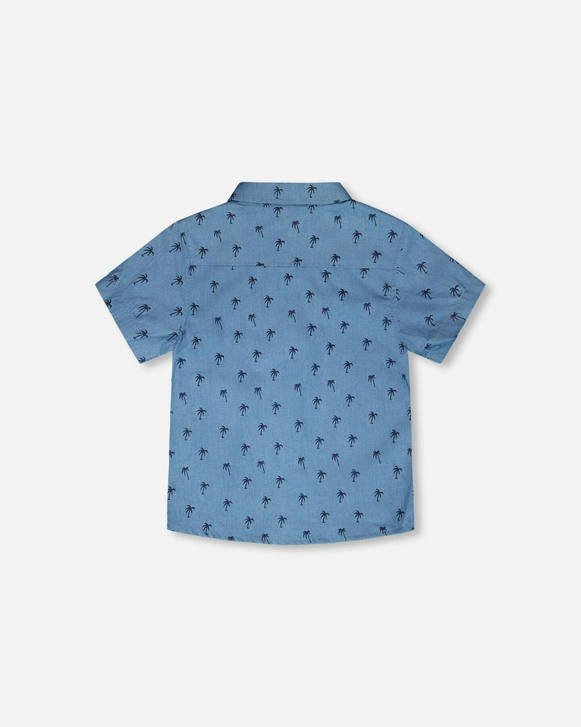 Short Sleeve Chambray Shirt