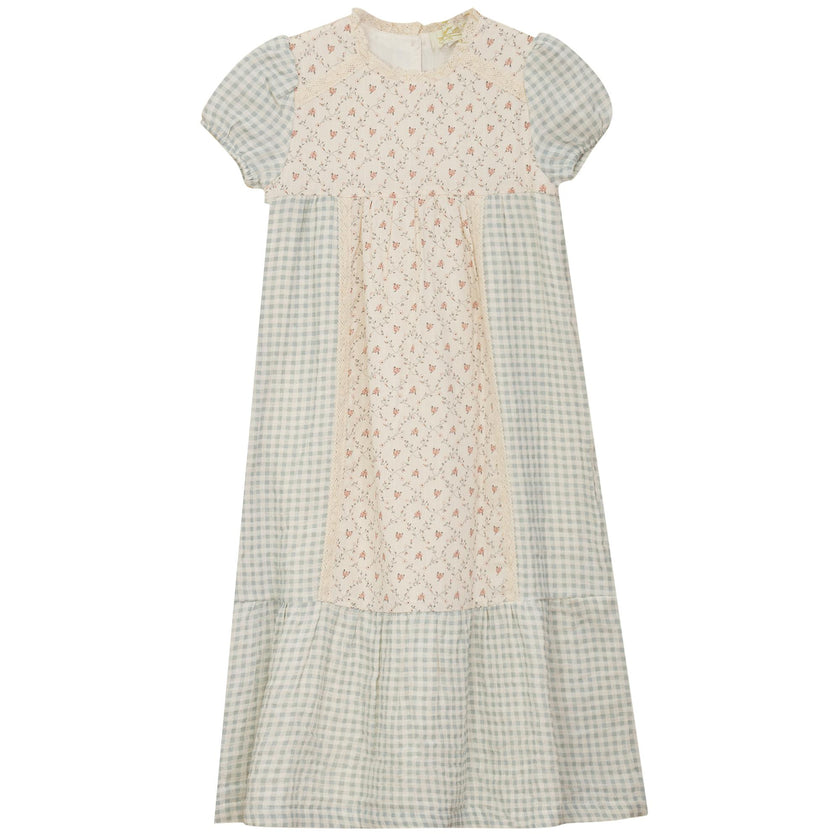 Maxi Dress with Lace Trim