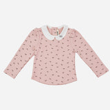Camila White Collar Top