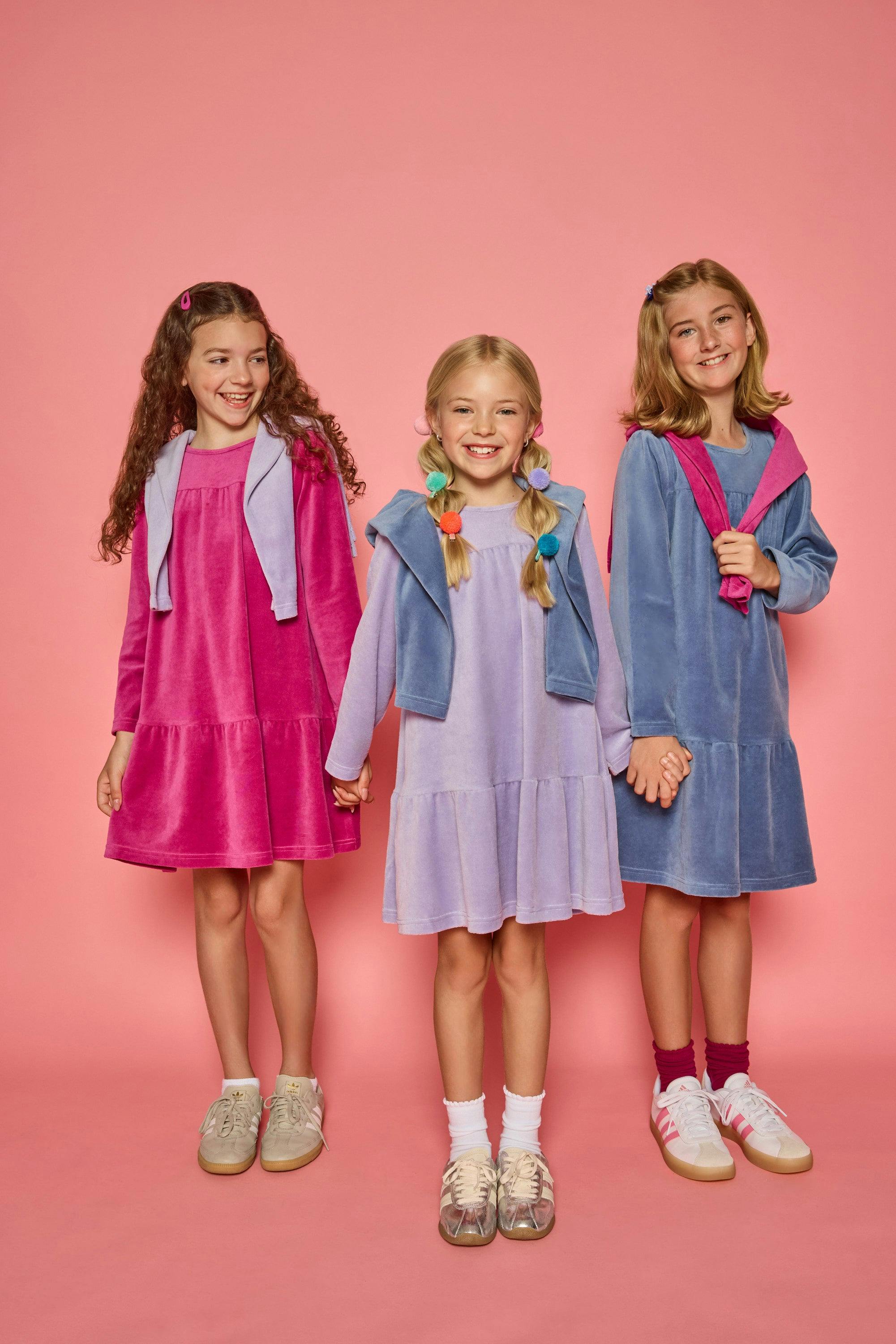Lisle Dress - Lavender Velour