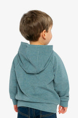 Hoodie With Screenprint Pale Turquoise