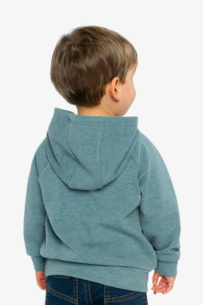 Hoodie With Screenprint Pale Turquoise