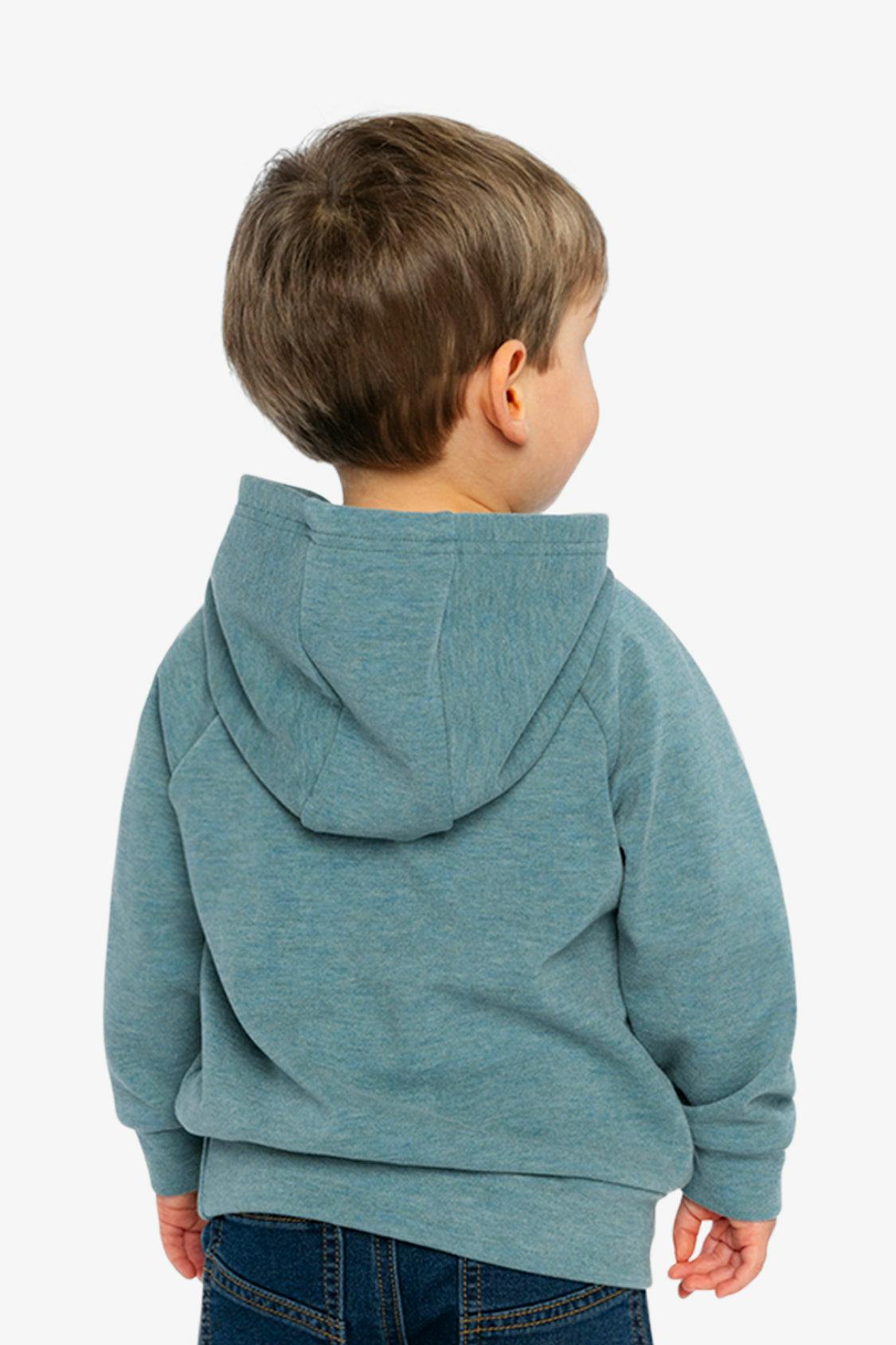 Hoodie With Screenprint Pale Turquoise