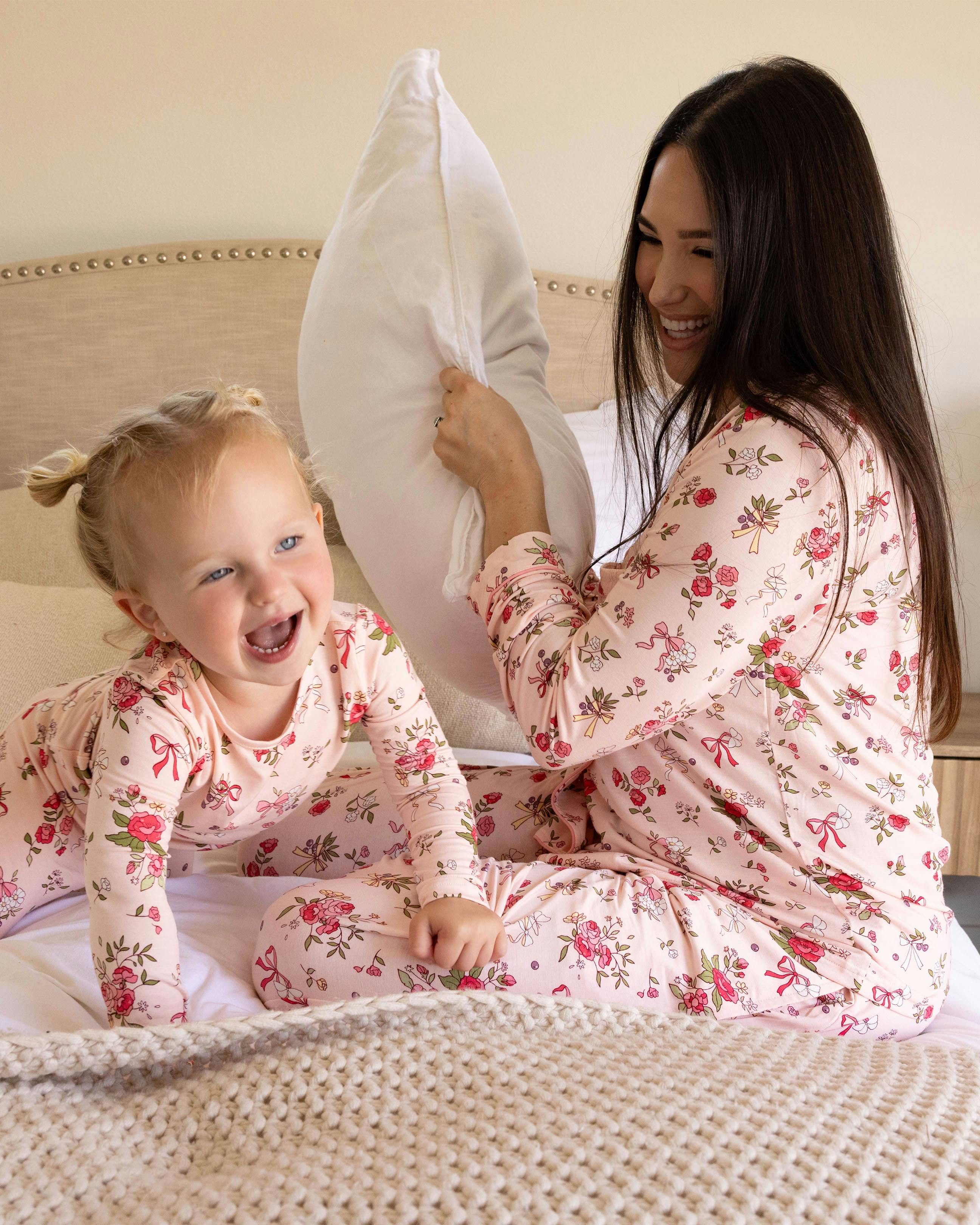 Bows & Blooms Bamboo Women's Pajama Set