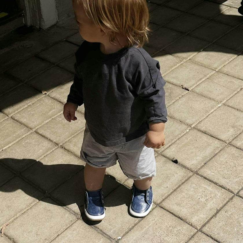 Stylish Steve Navy Soft Sole