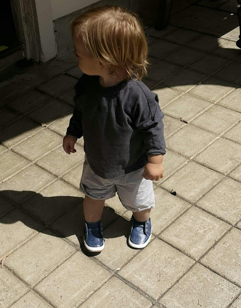 Stylish Steve Navy Soft Sole