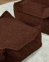Warm Hazel Square Ottoman