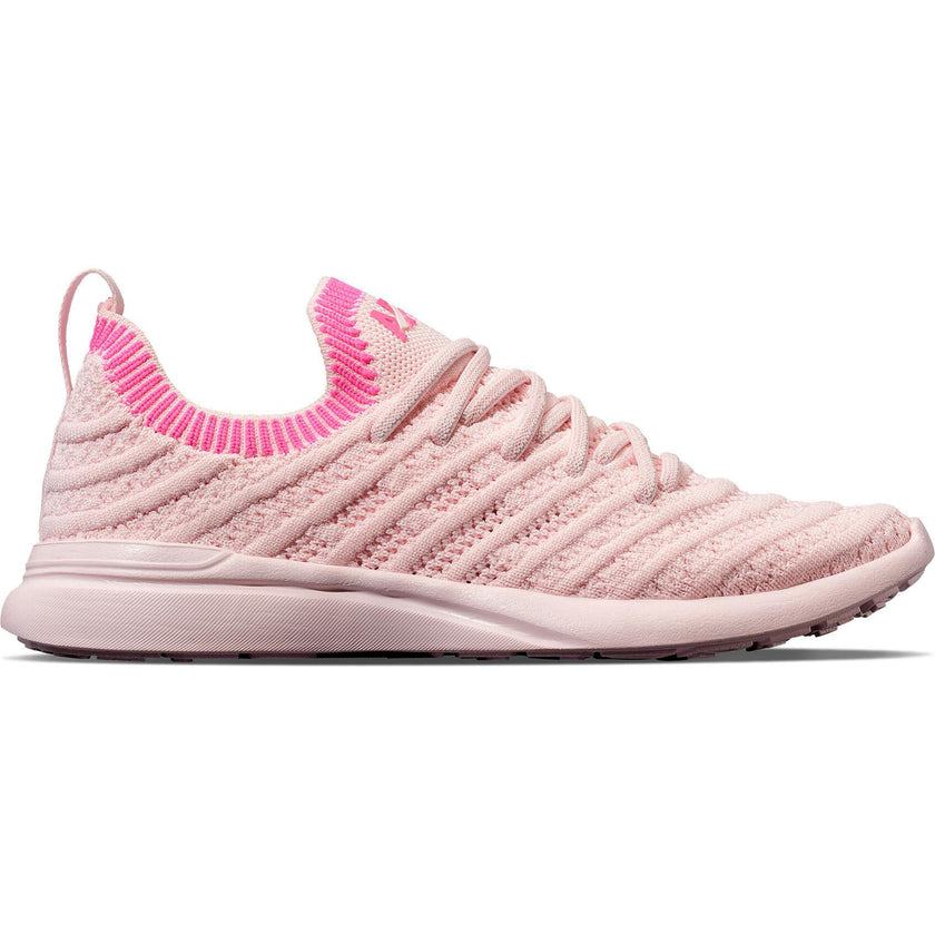 Youth's TechLoom Wave Bleached Pink / Fusion Pink / Ribbed, Pink