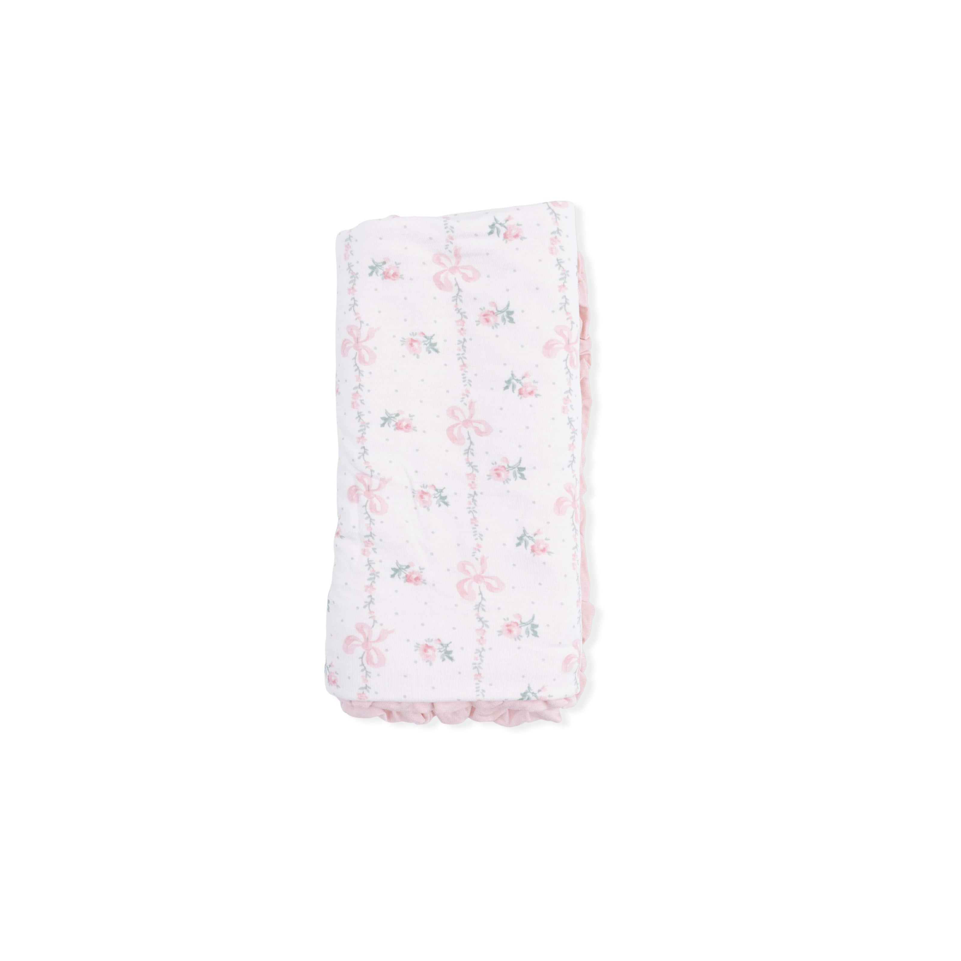 Dainty Buds and Bows - Ruffle Blanket