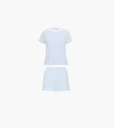 The Nina Pajama Set - Blue/White Stripe