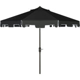 UV-Resistant Zimmerman 9' Crank Push-Button Tilt Umbrella