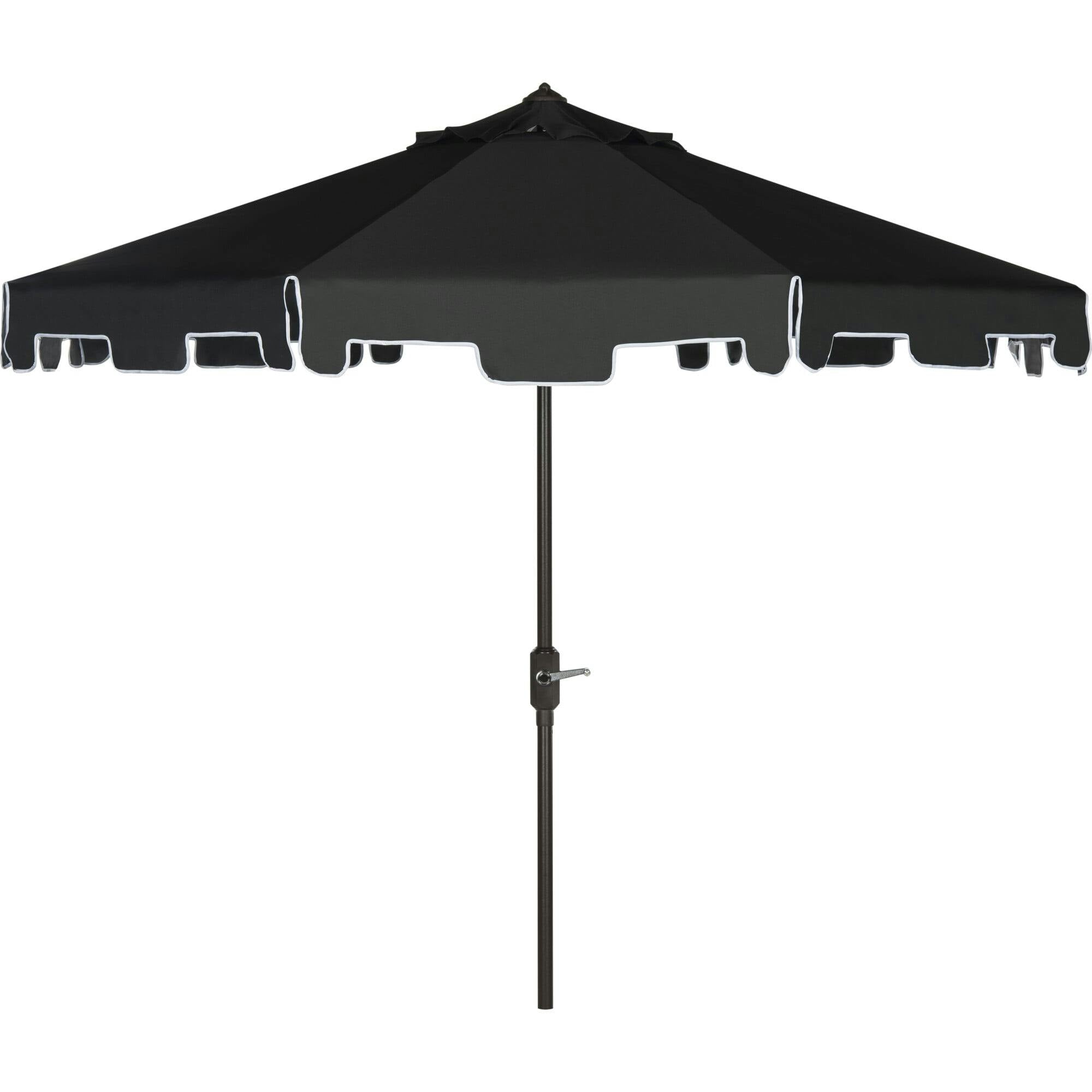UV-Resistant Zimmerman 9' Crank Push-Button Tilt Umbrella
