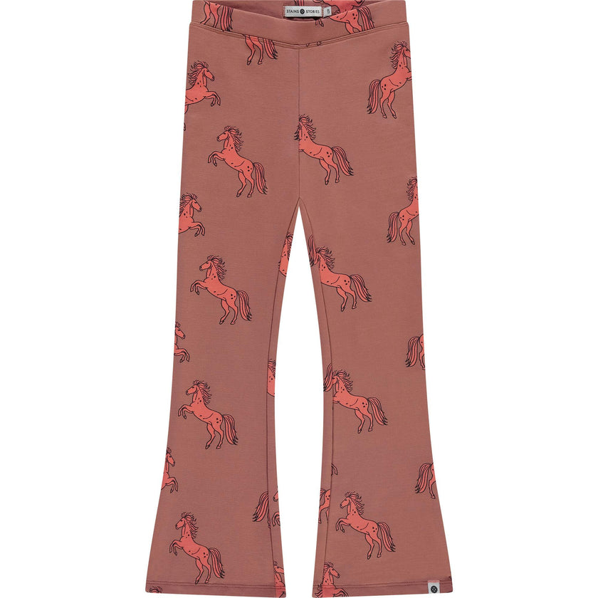All-Over Print Flared Pants