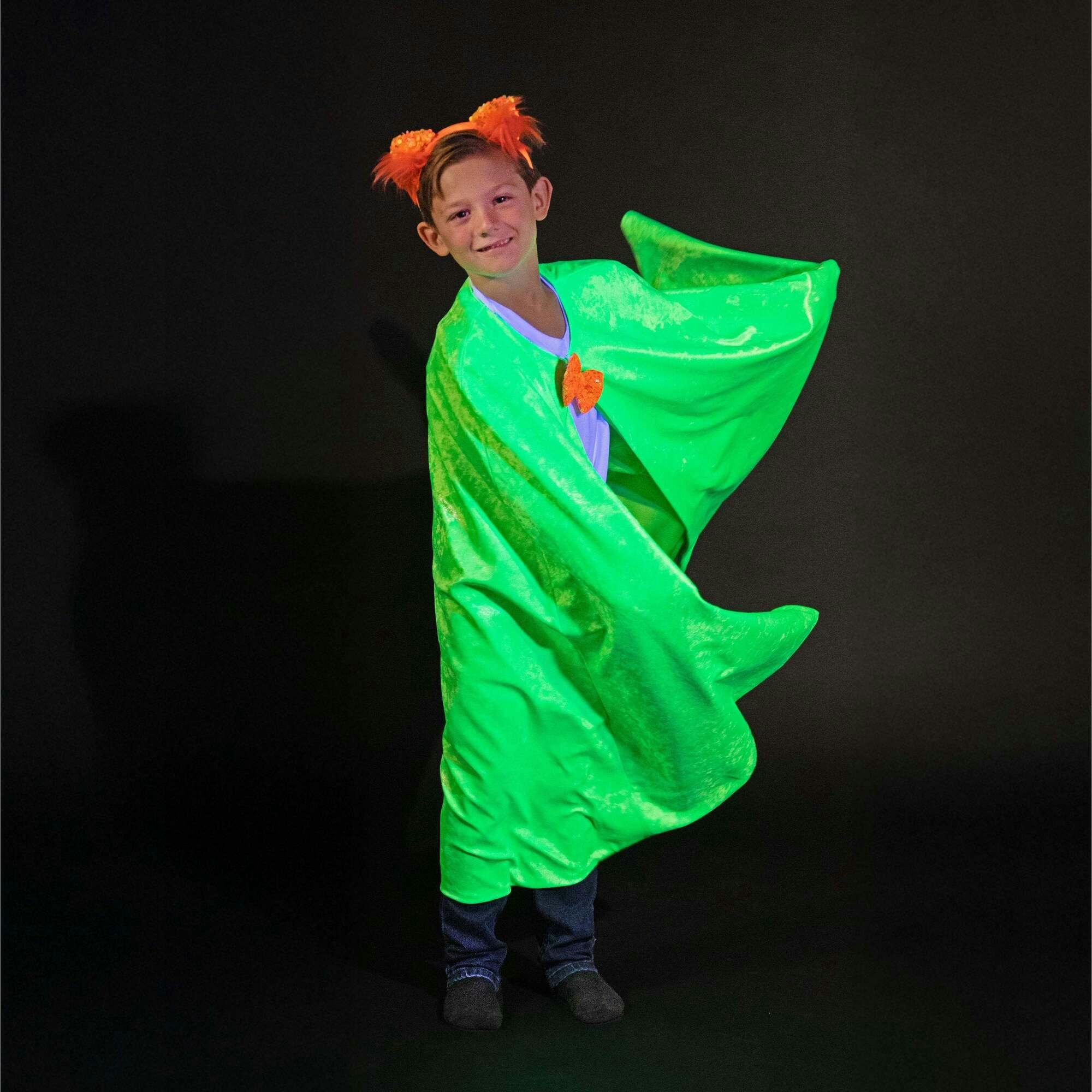 Jr Star Green Glow Cape
