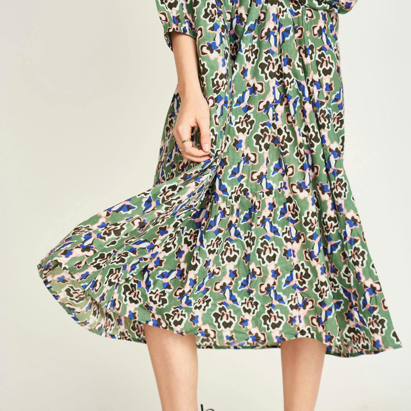 Belem Dress in Mint Orchid
