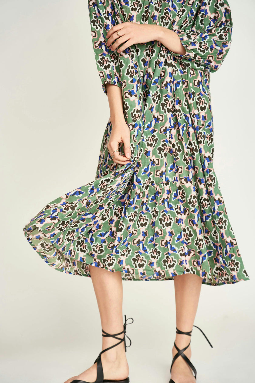 Belem Dress in Mint Orchid
