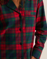Women's Brushed Twill Pajama Set in St. James Tartan