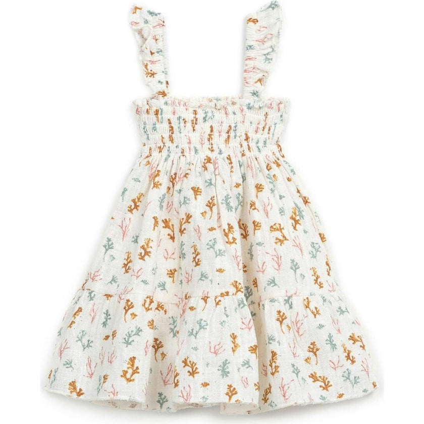 All-Over Coral Reef Print Dress