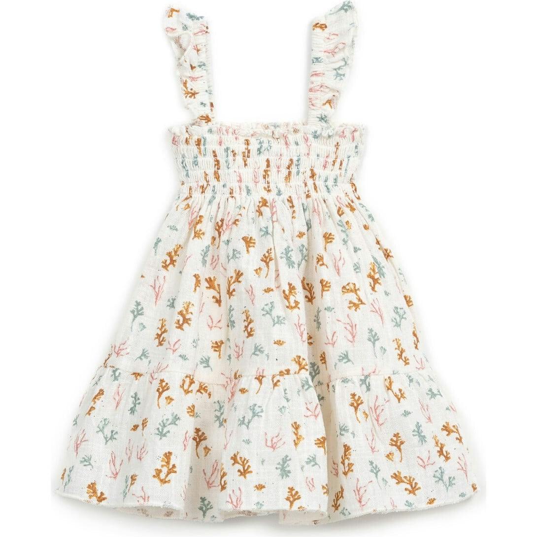 All-Over Coral Reef Print Dress