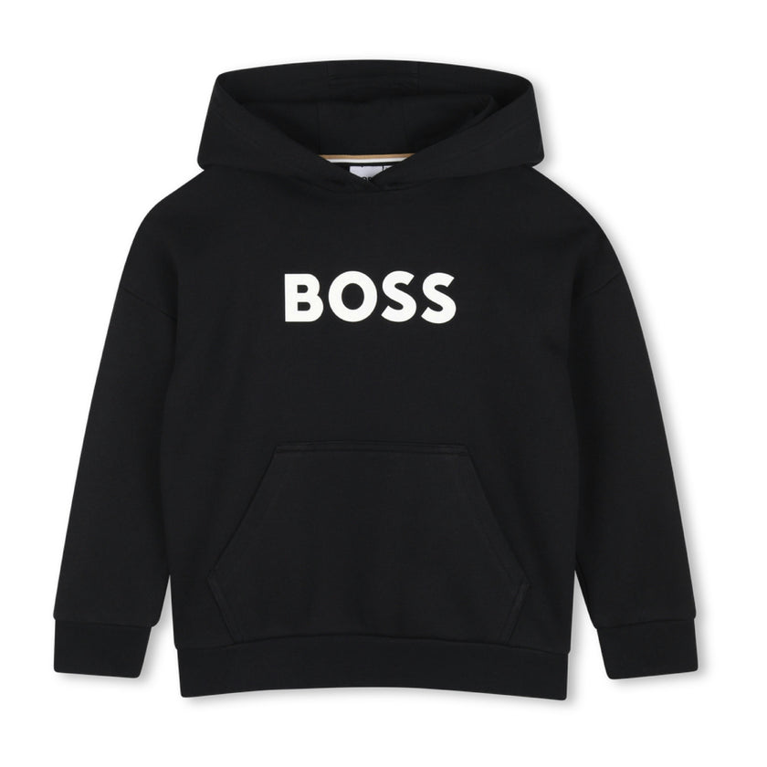 Black Loose-Fit Hoodie