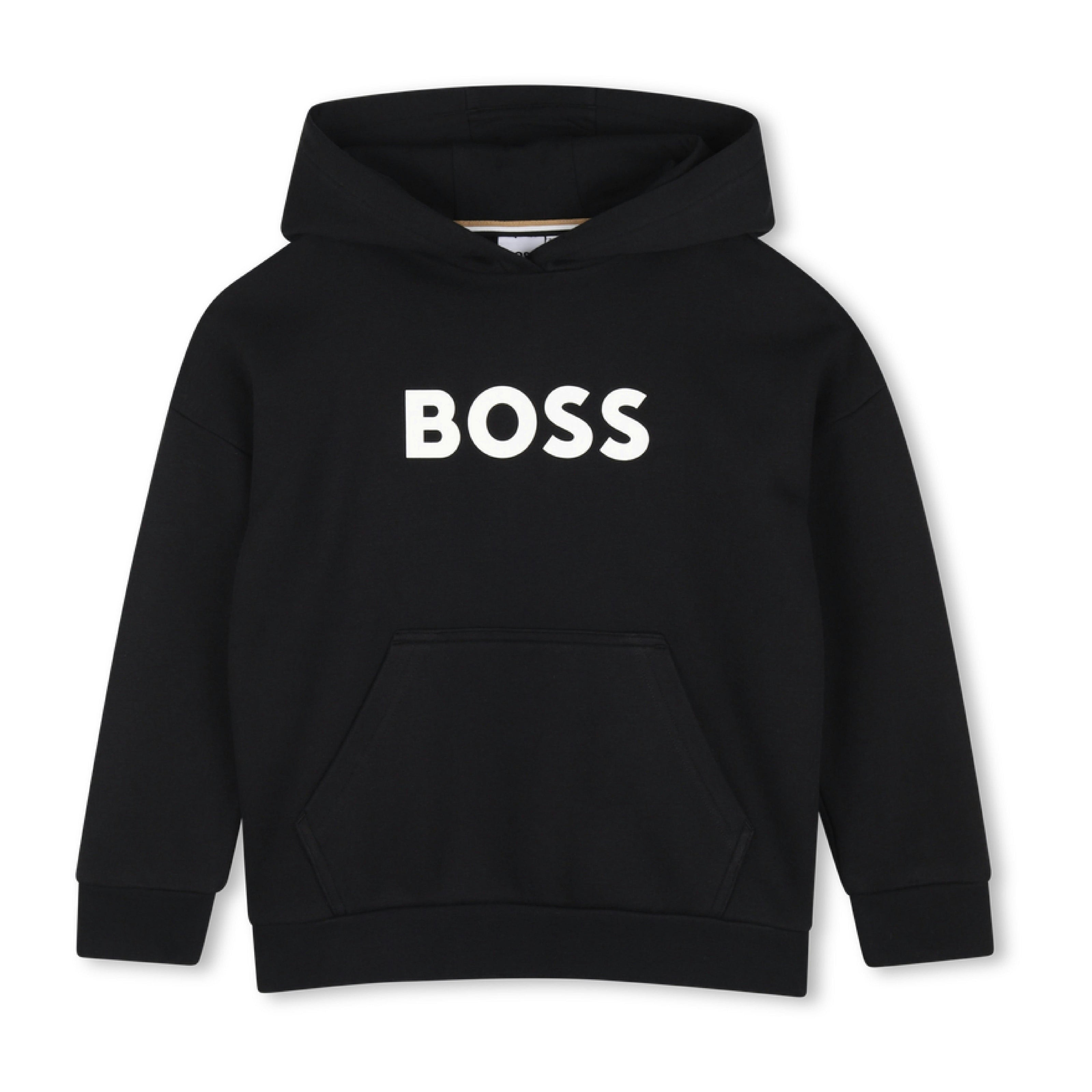 Black Loose-Fit Hoodie