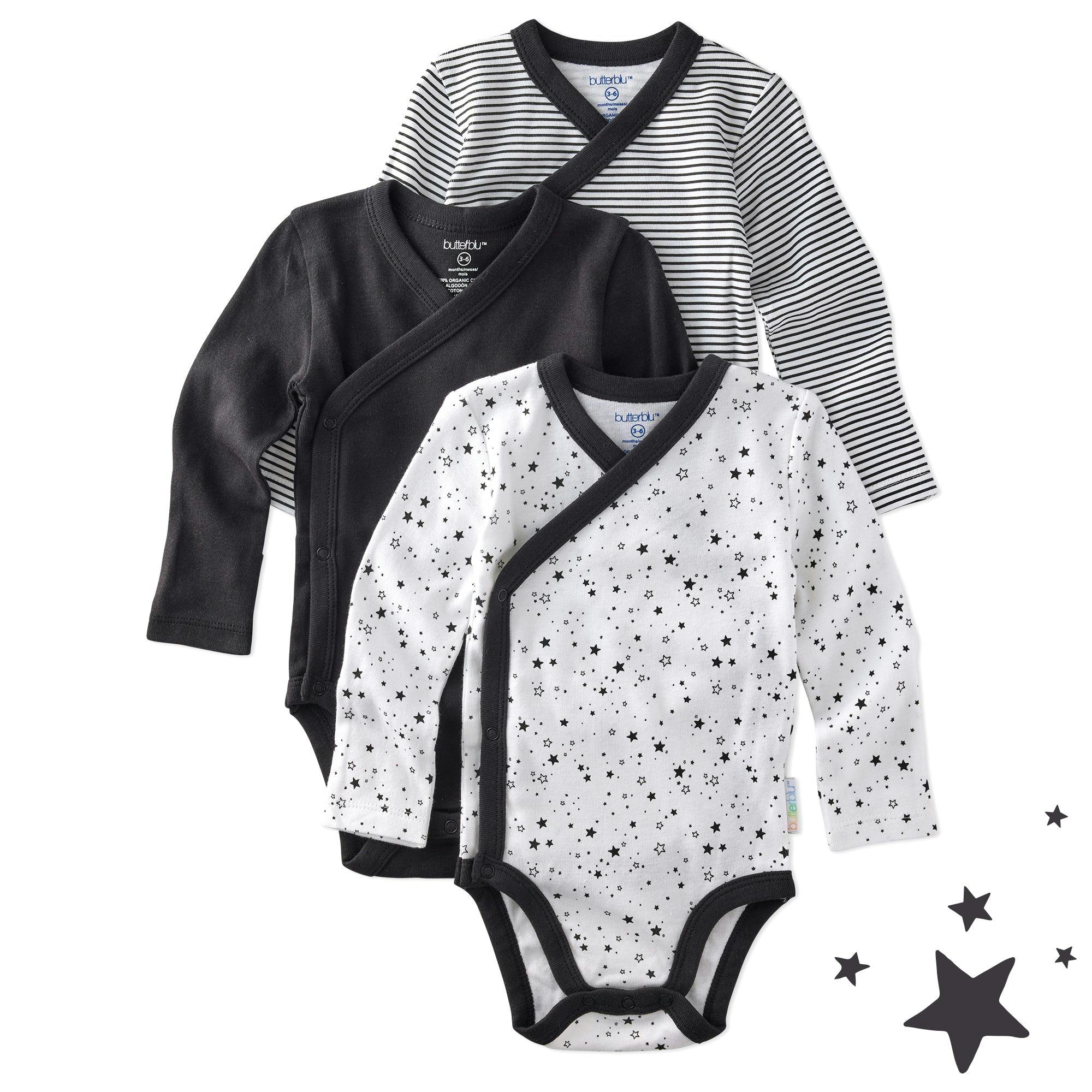 STERLING 3-Pack Side Snap Bodysuit