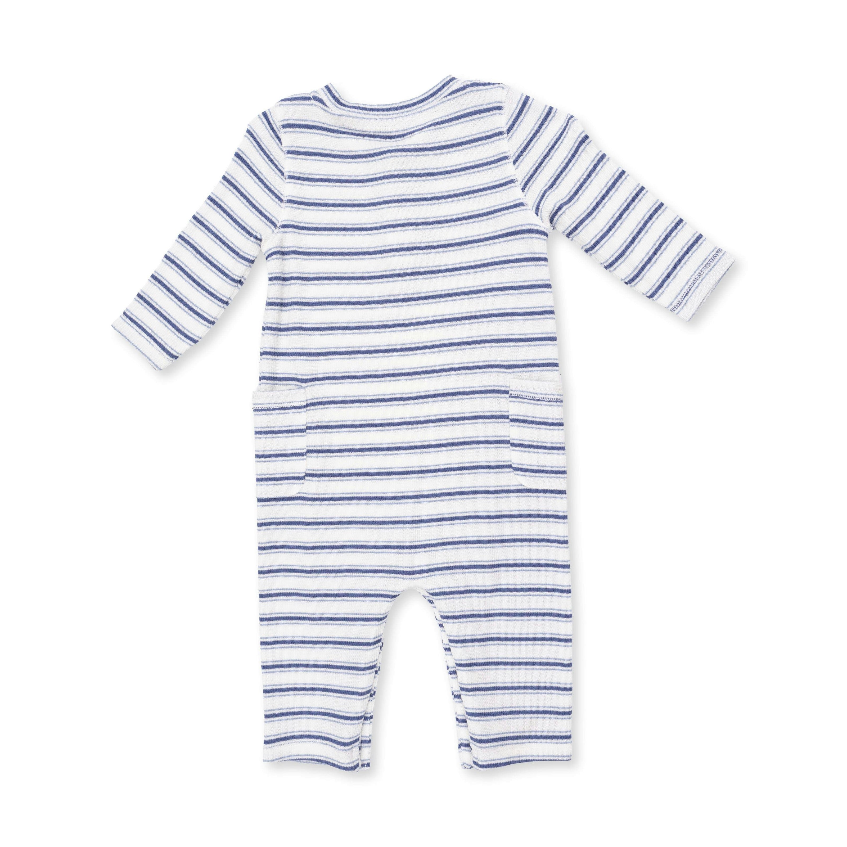 Vintage Stripe Blue - Uni Romper