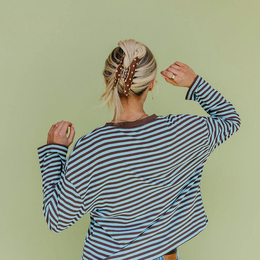 POLKA DOT & STRIPED OVERSIZED CLAWS