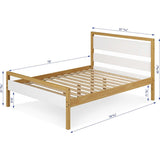 Quadra Full Bed - White & Natural
