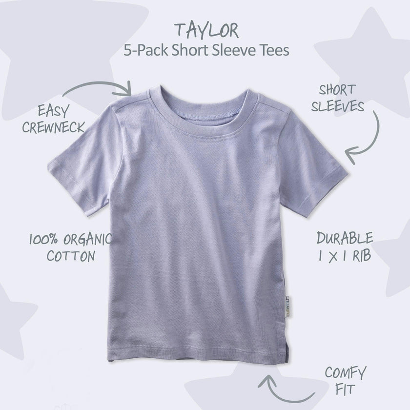 TAYLOR 5-Pack Toddler Short Sleeve T-Shirts