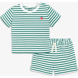 Clearance baby stripe embroidered set