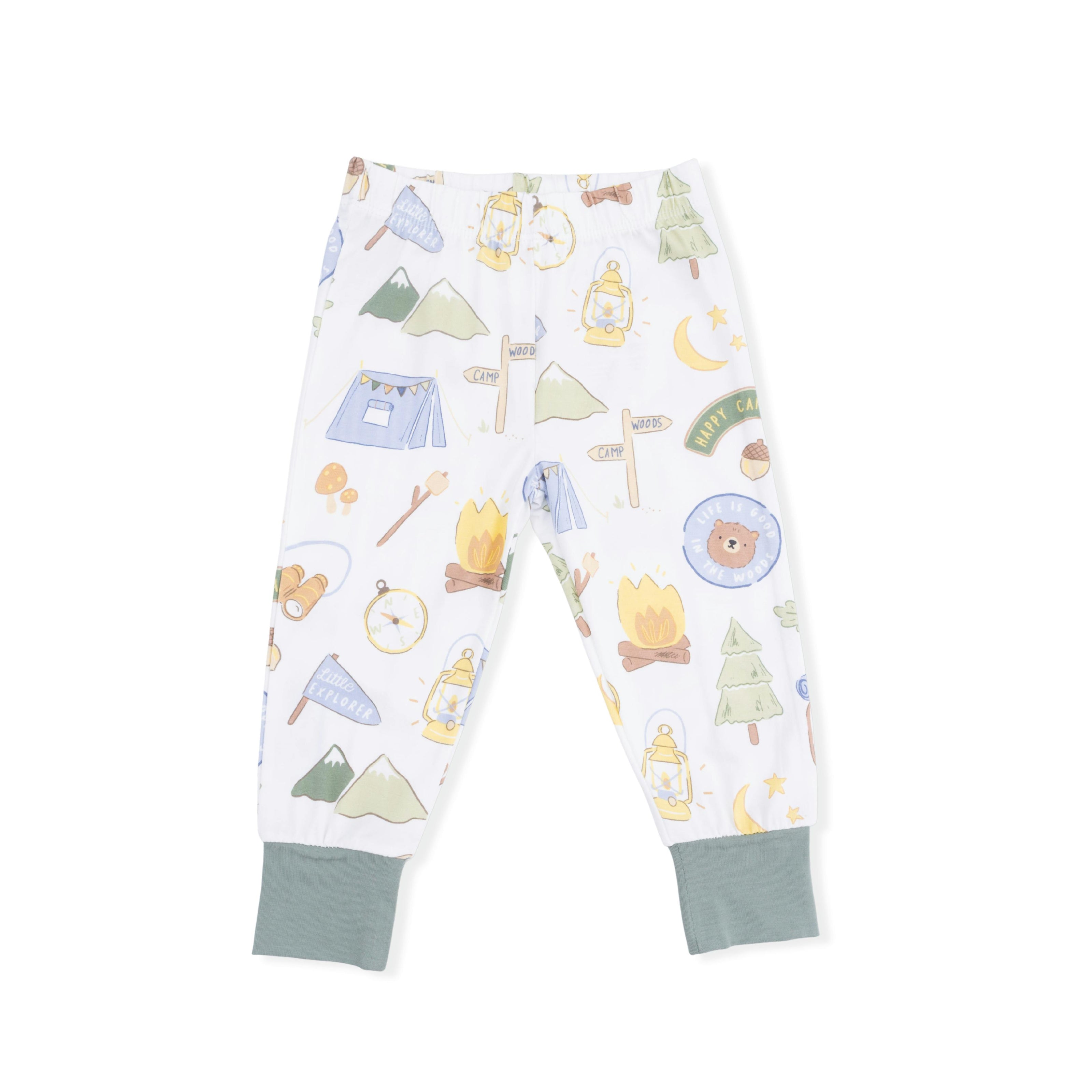 Camping Blue - Short Sleeve Loungewear Set