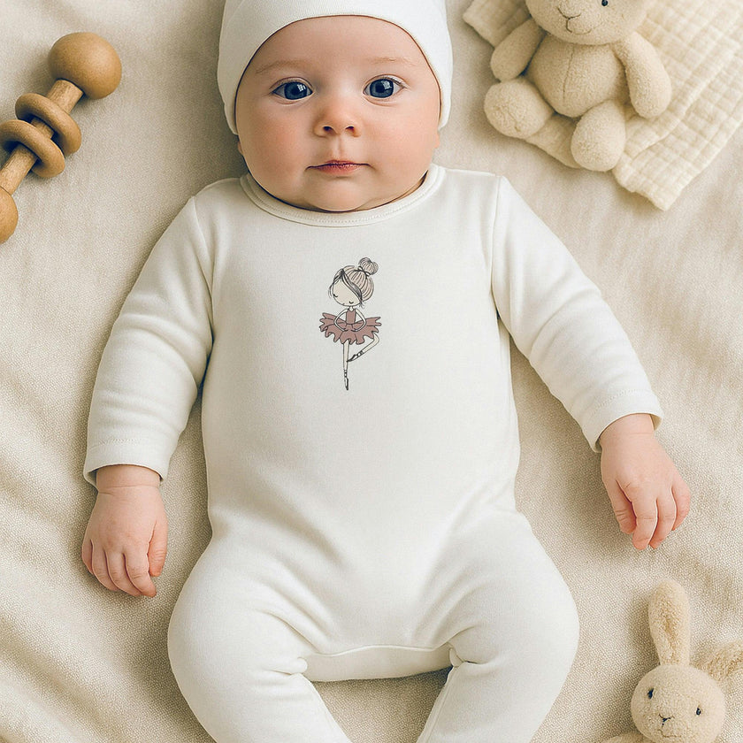 Ballerina Printed Footie