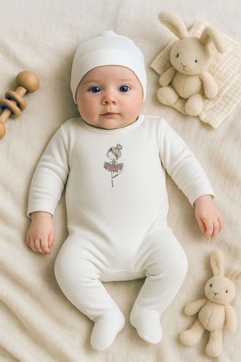 Ballerina Printed Footie