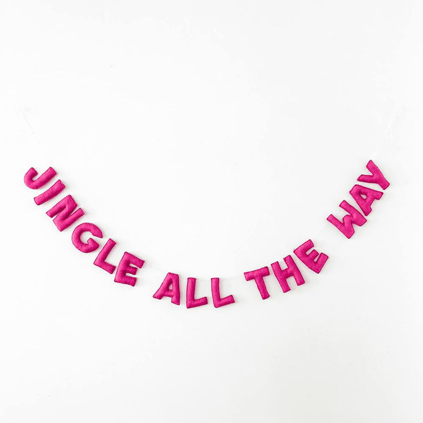 Jingle All the Way Wool Felt Garland