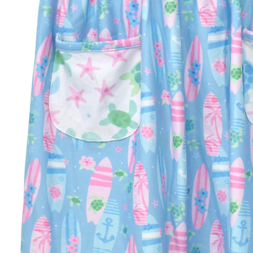 UPF 50+ Dahlia Sleeveless Tee Dress w/ Pockets